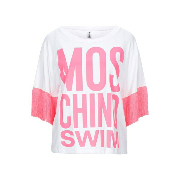 【送料無料】 モスキーノ レディース Tシャツ トップス T-shirts White