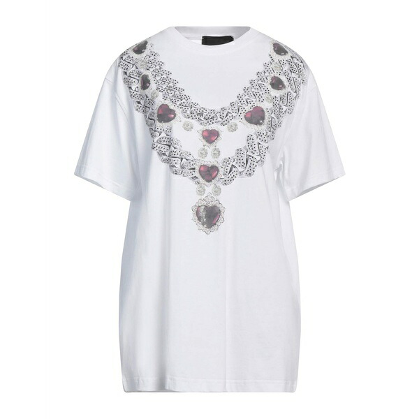 【送料無料】 ジョン リッチモンド レディース Tシャツ トップス T-shirts White