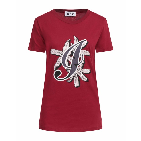 【送料無料】 アイスバーグ レディース Tシャツ トップス T-shirts Red