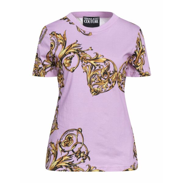 【送料無料】 ベルサーチ レディース Tシャツ トップス T-shirts Purple｜asty