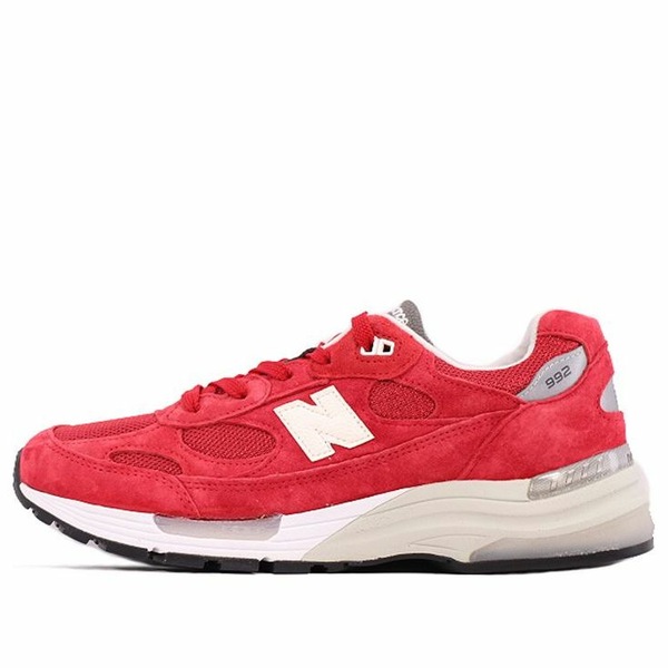 New Balance ニュー平衡にする メンズ スニーカー  【New Balance x Kith 992 Made インチ USA \u0027Kithmas Collection - Team Red\u0027 M992KR】  大きさ US_8.5(26.5糎)
