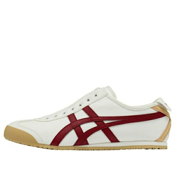 Onitsuka Tiger オニツカタイガー メンズ スニーカー  【Onitsuka Tiger Mexico 66 Slip-On \u0027Off White Beet Juice\u0027 1183A360-131】  大いさ US_7(25.0珊) スニーカー-メンズ靴-靴