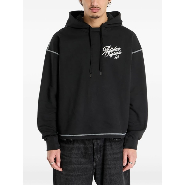 アディダス メンズ パーカー・スウェットシャツ アウター X la originals santa monica hoodie Black|asty