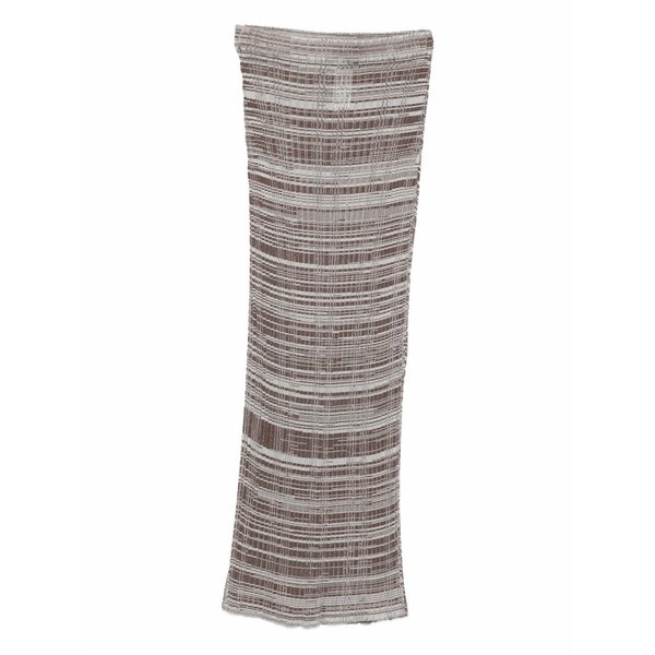 ファビアナ フィリッピ レディース スカート ボトムス Striped ribbed maxi skirt Brown