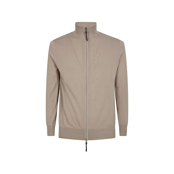 バランタイン メンズ ジレー アウター Zip-up cardigan Neutrals