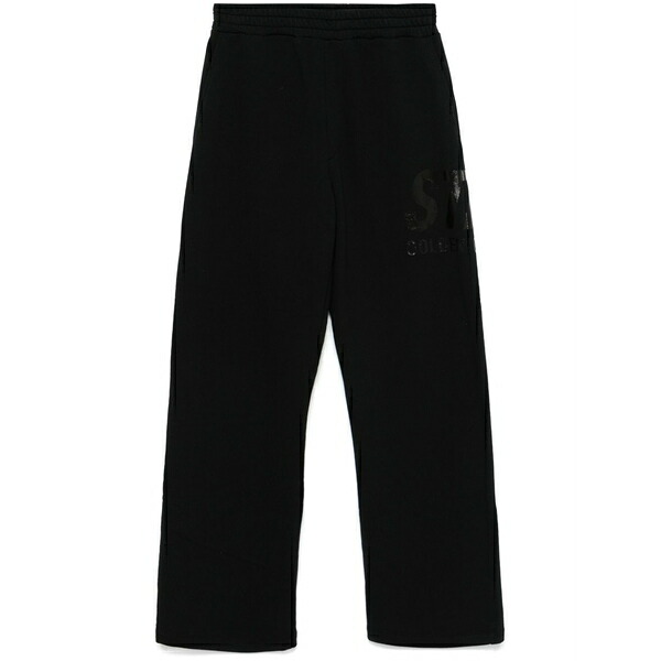 ゴールデングース メンズ 心地好いズボン下 ボトムス Logo-print sweatpants Black