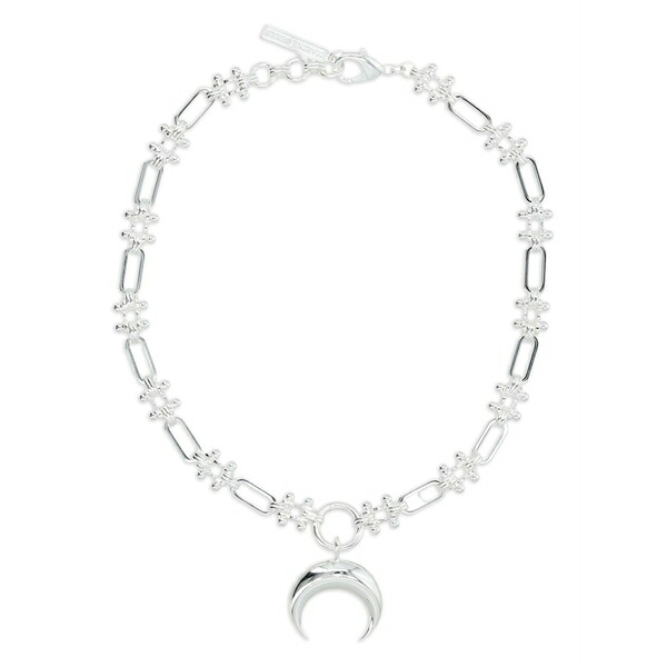 米国海兵隊員 独居室 メンズ 首飾り・チョー鉄道車両 付属物 Crescent moon necklace  Silver