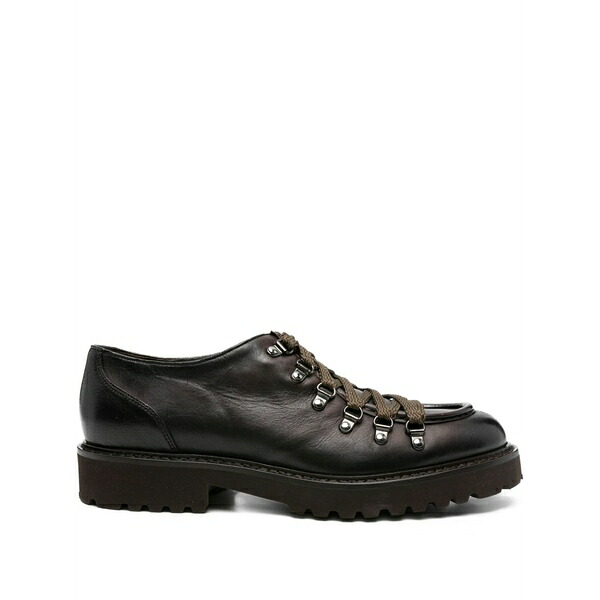 ドンカルズ メンズ 御召しものシューズ シューズ Lace-up leather derby shoes Brown