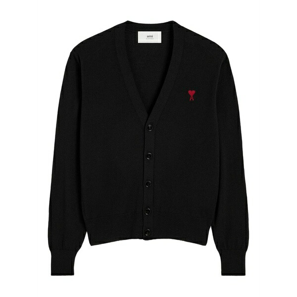 意中の女 メンズ ジレー アウター Ami de coeur cardigan Black