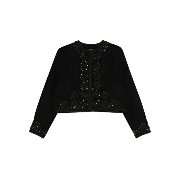 パロッシュ レディース 上衣＆上衣 アウター Bead-embellished jacket Black