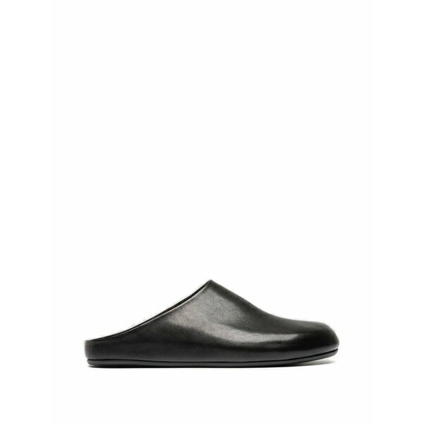 オフィチーネ 創造的 メンズ サンダル シューズ Babouche 001 leather mules  Black