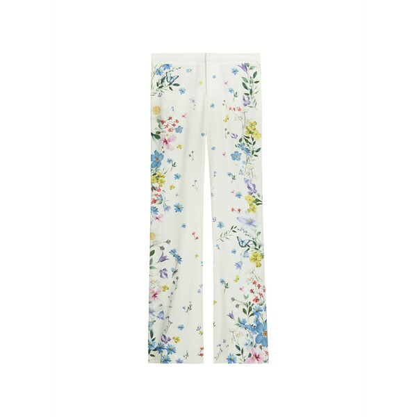 アリス アンド オリビア レディース カジュアルパンツ ボトムス Andrew floral-print trousers White｜asty 80,190円
