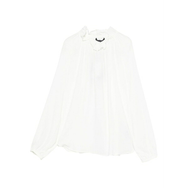 ルイーザ ケラーノ レディース シャツ トップス Ruffled blouse White｜asty