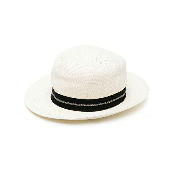 ファビアナ フィリッピ レディース 帽子 アクセサリー Interwoven fedora hat Neutrals|asty