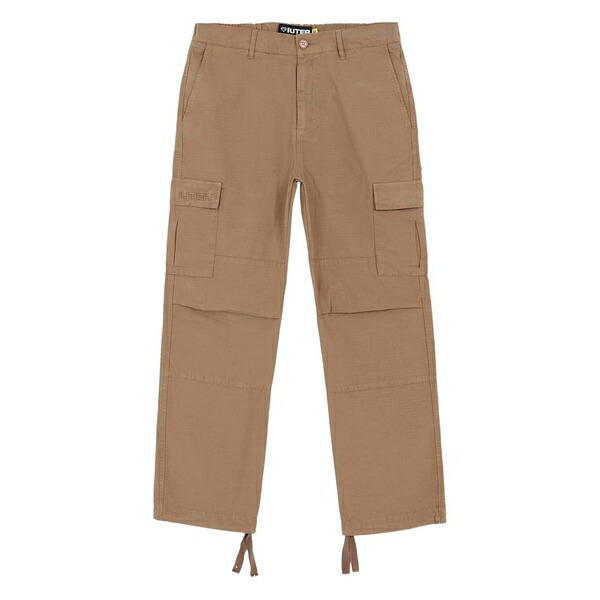 アイウーター メンズ カジュアルパンツ ボトムス Ripstop trousers Brown｜asty