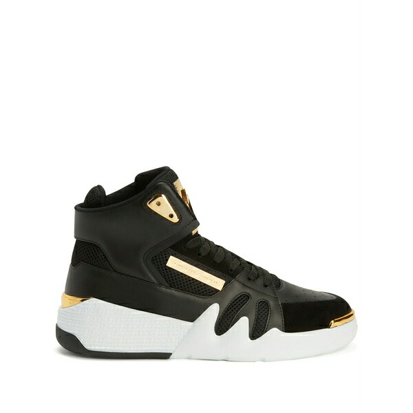 ジュゼッペザノッティ メンズ スニーカー シューズ Talon high-top leather sneakers Black