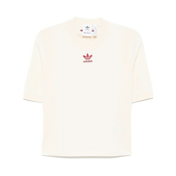 アディダス メンズ プルオーバー トップス X wales bonner knitted t-shirt Neutrals
