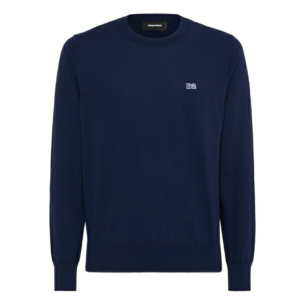 ディースクエアード メンズ ニット&セーター アウター Fine-knit jumper Blue｜asty