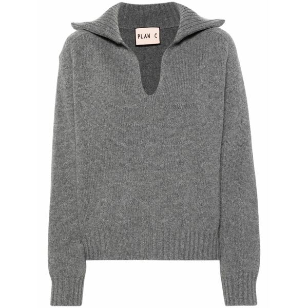 プランシー レディース 編み物\u0026スウェーター アウター M??lange sweater Grey