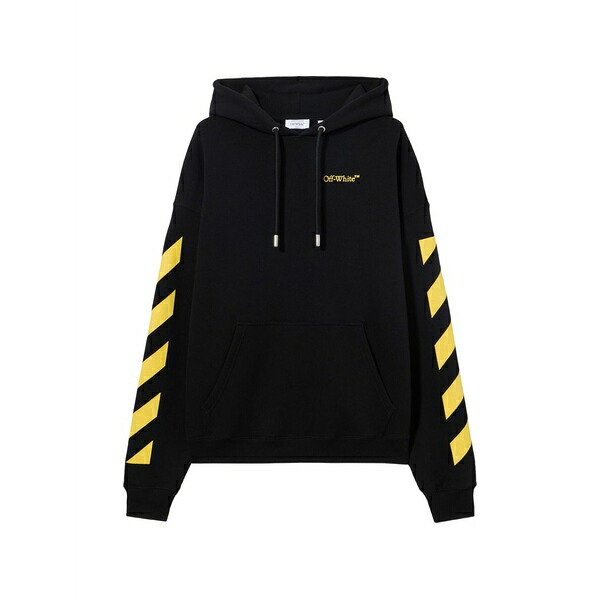 象牙色 メンズ パーカー・スウェットシャツ アウター Printed hoodie Black