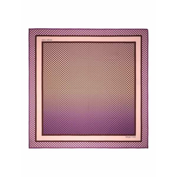 セルジオロッシ レディース えり巻き・袈裟・えり巻き 付属品 Mermaid scale-pattern silk scarf Pink