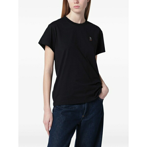 パラジャンパーズ レディース Tシャツ トップス Cotton t-shirt Black｜asty 19,695円