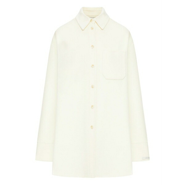 運動競技マックス レディース プルオーバー トップス Double-faced wool  shirt Neutrals