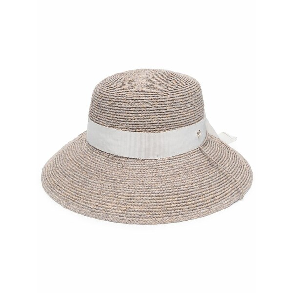 ヘレンカミンスキー レディース 鳥打ち帽 付属物 Bow-detail sun hat Neutrals