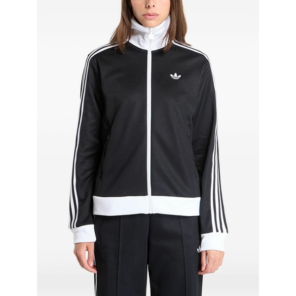 アディダス レディース ニット&セーター アウター Three-stripe arm sweatshirt Black｜asty