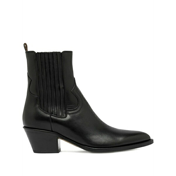 ブッテロ レディース ブーツ シューズ 60粍 elastic-panel pointed-toe ankle boots Black