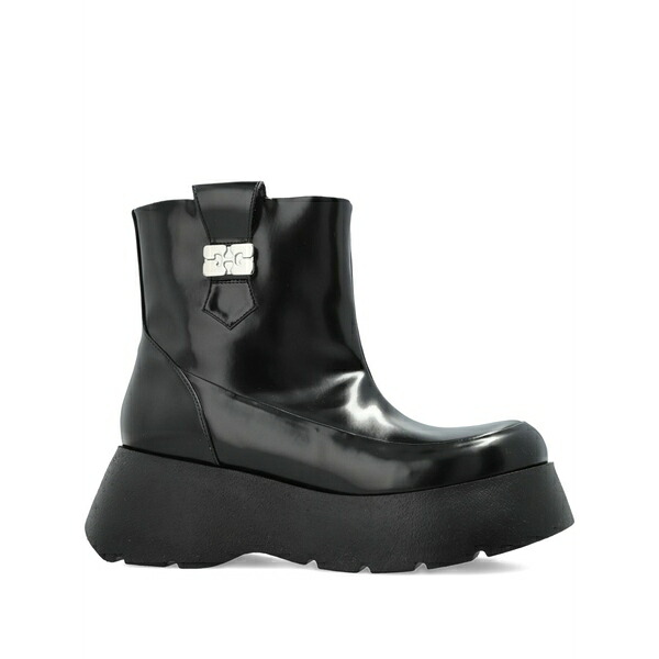 ガニー レディース ブーツ シューズ Buckle platform boots Black