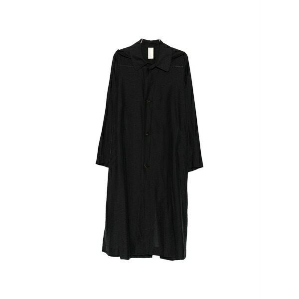 ソーオ レディース 厚地の外套 アウター Button-up coat Black