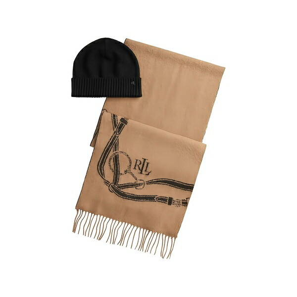 ラルフローレン レディース えり巻き・袈裟・えり巻き 付属品 Logo fringed scarf Neutrals