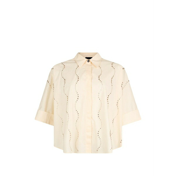 リュージョー レディース プルオーバー トップス Bejewelled-appliqu?? shirt Yellow