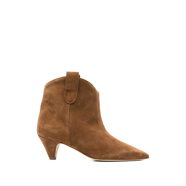 アンナ・エフ レディース ブーツ シューズ Point-toe ankle boots Brown