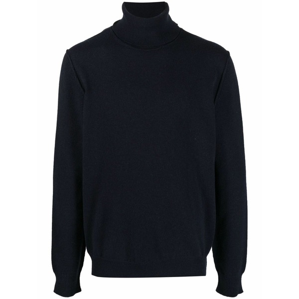 マルタンマルジェラ メンズ 編み物\u0026ティーシャツ アウター High-neck cashmere jumper Blue