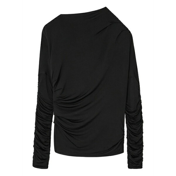ガニー レディース Tシャツ トップス Ruched jersey top Black｜asty 36,920円
