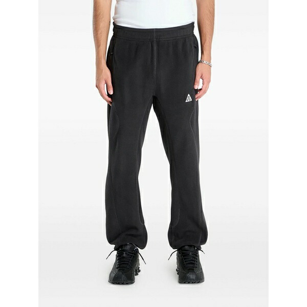 ナイキ メンズ 心地よいズボン下 ボトムス Elastic-waistband track pants Black
