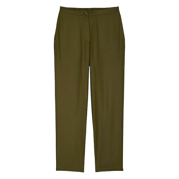 マルコポーロ レディース 心地好いズボン下 ボトムス Tailored high-waisted trousers Green