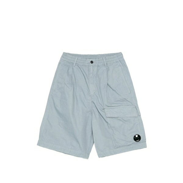 シーピーカンパニー メンズ 心地好いズボン下 ボトムス Micro-reps cargo cotton shorts Blue