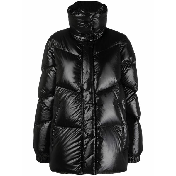羊毛 金持ち レディース 上衣＆上衣 アウター Aliquippa puffer jacket Black