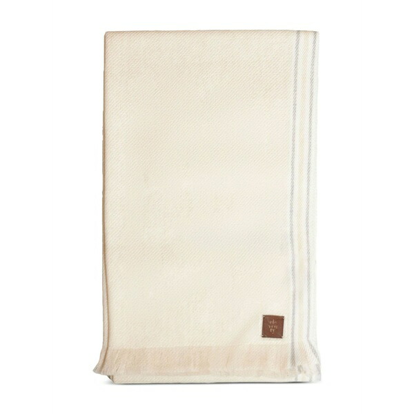イレブンティ メンズ えり巻き・袈裟・えり巻き 付属物 Fringe-trim wool-silk scarf Neutrals