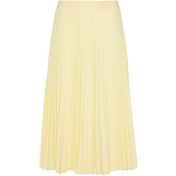 ファビアナ フィリッピ レディース スカート ボトムス A-line pleated skirt Yellow|asty