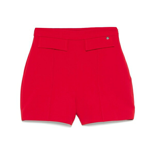 リュージョー レディース 心地好いズボン下 ボトムス High-rise shorts Red