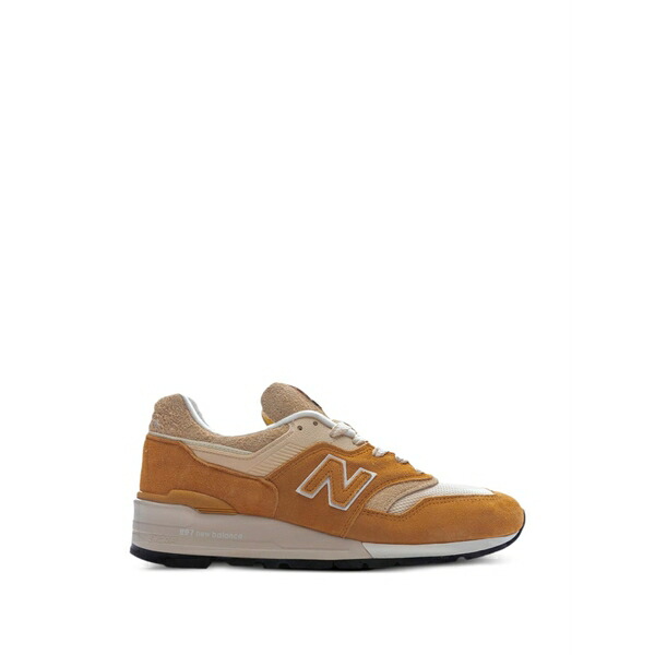 ニューバランス メンズ スニーカー シューズ Side logo sneakers Brown|asty