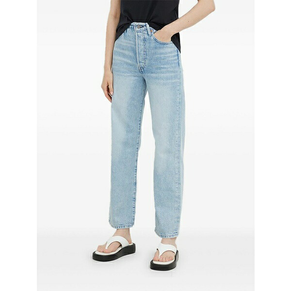 リーヴァイズジーンズ レディース ジーンズズボン下 ボトムス Ribcage straight jeans Blue