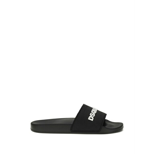 ディースクエアード メンズ サンダル シューズ Logo slides Black