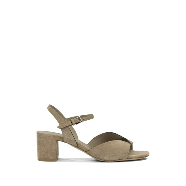 デル カルロ レディース サンダル シューズ Julia crossover-strap block-heel sandals Neutrals｜asty