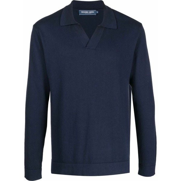 フレスコボールカリオカ メンズ ニット\u0026セーター アウター Knit polo jumper Blue