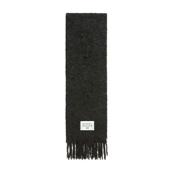 アクネ ストゥディオズ メンズ えり巻き・袈裟・えり巻き 付属物 Fringed scarf Black